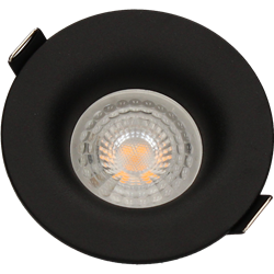 Kit downlight avec anneau et douille GU10 sans ampoule, pour ampoule ø50mm Noir ARCHI