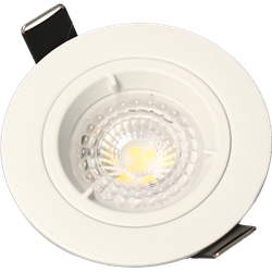 Spot LED encastrable SPT201 Fixe GU10 5 Watts/2700K/380 Lm Ø85 mm ARCHI