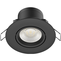Spot LED encastrable SPT651 Orient. IP65 5 Watts/3-CCT/600 Lm Ø90 mm Noir ARCHI
