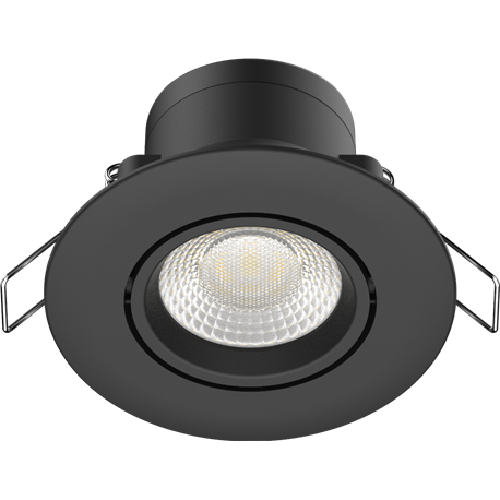 Spot LED encastrable SPT651 Orient. IP65 5 Watts/3-CCT/600 Lm Ø90 mm Noir ARCHI