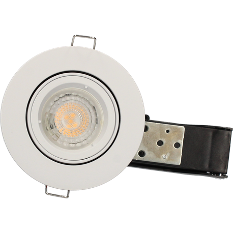 Spot LED encastrable SPT204 BBC Orient. GU10/5 Watts/4000K/380 Lm Ø100 mm Blanc ARCHI