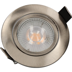 Spot LED encastrable SPT202 Orient. TRIAC MODUL 5 Watts/4000K/400 Lm Ø82 mm Acier ARCHI