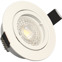 Spot LED encastrable SPT201 Orient. GU10 5 Watts/4000K/380 Lm Ø83 mm Blanc ARCHI