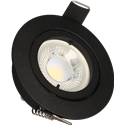 Spot LED encastrable SPT201 Orient. GU10 5 Watts/4000K/380 Lm Ø83 mm Noir ARCHI
