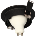 Spot LED encastrable SPT201 Orient. GU10 5 Watts/4000K/380 Lm Ø83 mm Noir ARCHI