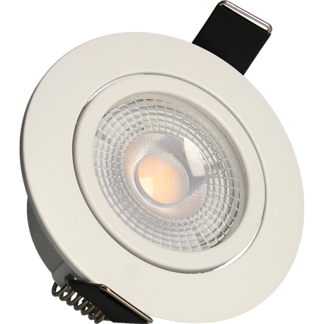 Spot LED encastrable SPT202 Orient. MODUL 5 Watts/2700K/400 Lm Ø82 mm Blanc ARCHI