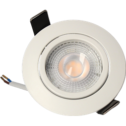 Spot LED encastrable SPT202 Orient. MODUL 5 Watts/2700K/400 Lm Ø82 mm Blanc ARCHI