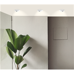 Spot LED encastrable SPT202 Orient. MODUL 5 Watts/2700K/400 Lm Ø82 mm Blanc ARCHI