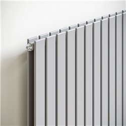 Radiateur eau chaude Piano Vertical Double 1081 Watts, Hauteur 1220 mm Double Raccordement par le bas sur manchons soudés
