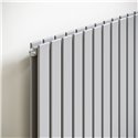 Radiateur eau chaude Piano Vertical Double 1081 Watts, Hauteur 1220 mm Double Raccordement par le bas sur manchons soudés