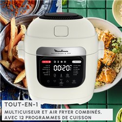 Multicuiseur et airfryer Multicook & Fry 6 L MZ7301F0 1200 Watts blanc