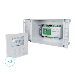 Kit de régulation à 3 zones Baillzoning Blanc KIT 3TB
