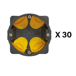 Lot de 30 boîtes à encastrer Eco Batibox prof. 40 mm pour plaque de plâtre 1 poste 200147L