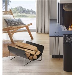 Range-bûche noir givré RANGEFILEO