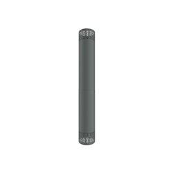 Habillage ventilé Design'Up Color H 750 mm noir mat Ø 80 mm HV 80-750/9019