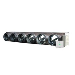 Plénum Easyzone 25 Medium IB8 6 sorties pour gainable Mitsubishi Electric PEAD 100/125