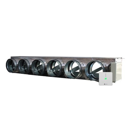 Plénum Easyzone 25 Medium IB8 6 sorties pour gainable Mitsubishi Electric PEAD 100/125