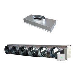Pack Plénum Easyzone 25 Medium IB8 6 sorties pour gainable Mitsubishi Electric PEAD 100/125