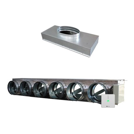 Pack Plénum Easyzone 25 Medium IB8 6 sorties pour gainable Mitsubishi Electric PEAD 100/125