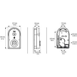 Borne de recharge EVlink Pro AC 3PH 22 kW 32A 1 prise T2S RDC DD 6 mA +RCD Type A +MNx EVB3S22N4A