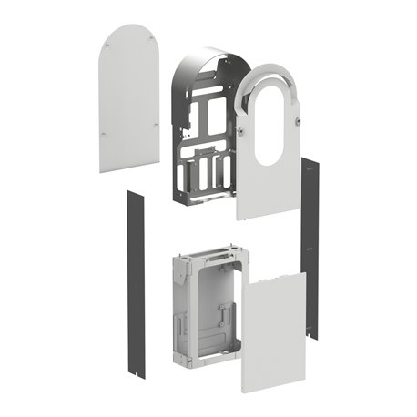 Boîtier EVlink Pro AC Kit metallique pour borne sur pied 1 point de charge EVA1RFKS1