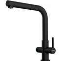 Mitigeur cuisine Lina L à bec Noir mat