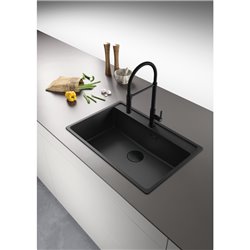 Mitigeur cuisine Maris Slim Semi-Pro à douchette Noir mat