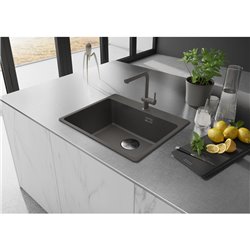 Mitigeur cuisine Active L à douchette Gris ardoise