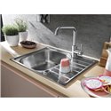 Mitigeur cuisine Lina U à bec Chrome