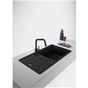 Mitigeur cuisine Lina U à douchette Noir mat