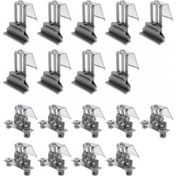 Set de 2x9 fixations à encastrer pour plan de travail 12 mm 478365