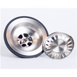 Bonde manuelle Ø90 mm sans trop-plein pour évier inox 027569