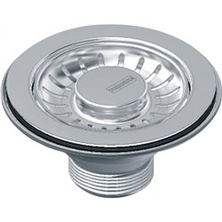 Bonde manuelle Ø90 mm sans trop-plein pour évier inox 027569
