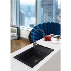 Trop-plein rond PVD Anthracite 442168