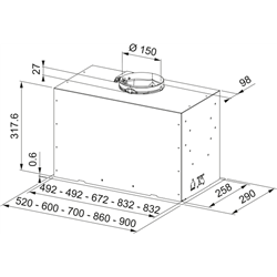 Groupe filtrant Box Plus Smart Inox 52 cm 474725