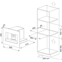 Machine à café encastrable FMY 45 CM BK 232868 noir