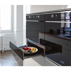 Tiroir chauffant FMY 14 DRW XS Mythos 813570 inox et noir