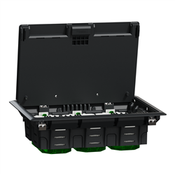 Boîte de sol Unica System+ 3x4 modules ou 6 postes INS52122
