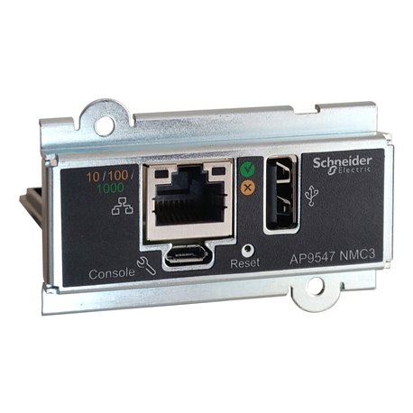 Carte de gestion onduleur Easy UPS 3PH - Carte de communication SNMP/WEB AP9547 Carte de gestion onduleur Easy UPS 3PH - Carte de communication SNMP/WEB AP9547