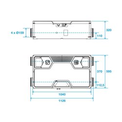 VMC double flux InspirAIR Side 300 m3/h Classic