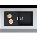 Evier Centro Fragranit CNG 611-XL Noir mat automatique 121650