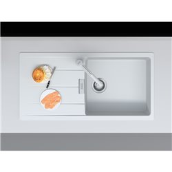 Evier Centro Fragranit CNG 611-XL Blanc artic automatique 121605