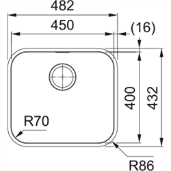Evier Smart Inox SRX 110-45 Inox automatique 123562