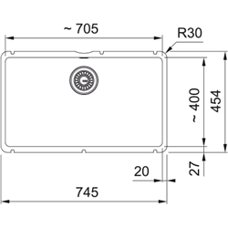 Evier Kubus Fraceram KXK 110-71 Onyx manuel 123494