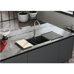 Evier Kubus Fraceram KXK 160-37-12 Onyx manuel 123531