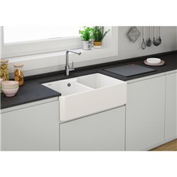 Evier Belfast Fraceram BFK 720-36-36 Blanc manuel 117653