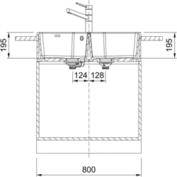 Evier Belfast Fraceram BFK 720-36-36 Blanc manuel 117653
