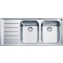 Evier Neptune Inox NEX 221 Inox manuel égouttoir à gauche 1164 x 514 mm 118582