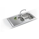 Evier Neptune Inox NEX 251 Inox manuel égouttoir à gauche 1004 x 514 mm 118568