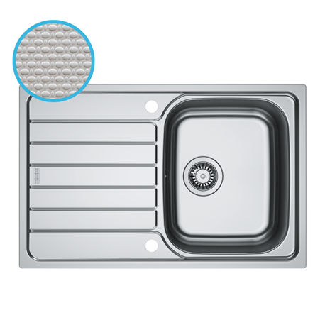 Evier Spark Inox SKL 611-78 Inox-Dekor automatique 780 x 500 mm 464412